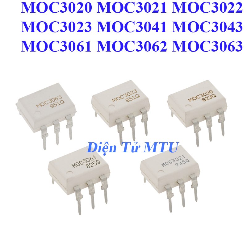 Ic quang MOC3020 MOC3021 MOC3022 MOC3023 MOC3041 MOC3043 MOC3061 MOC3062 MOC3063 DIP-6 - chân cắm